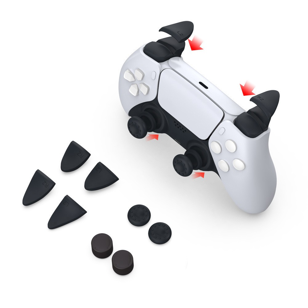 ABS Controller Joystick Grips Thumb Stick Cap Cover Extender Accessories For PS5