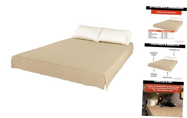 Easy Zzzs RV Bedding Set - King, Tan