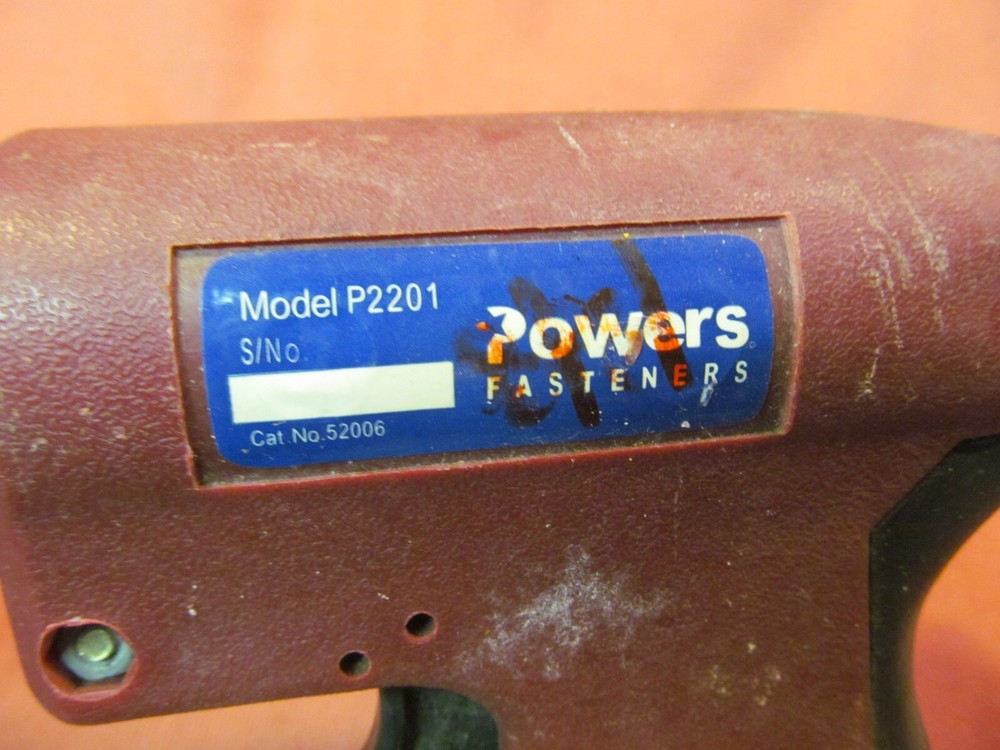 POWERS FASTENERS P2201 POWDER ACTIVATED FASTENING TOOL