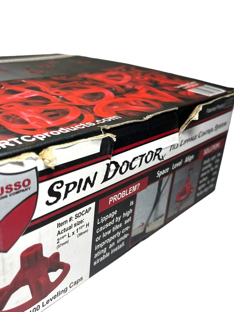 Spin Doctor Tile Leveling System Caps ONLY 100 PCS in Box Item# SDCAP