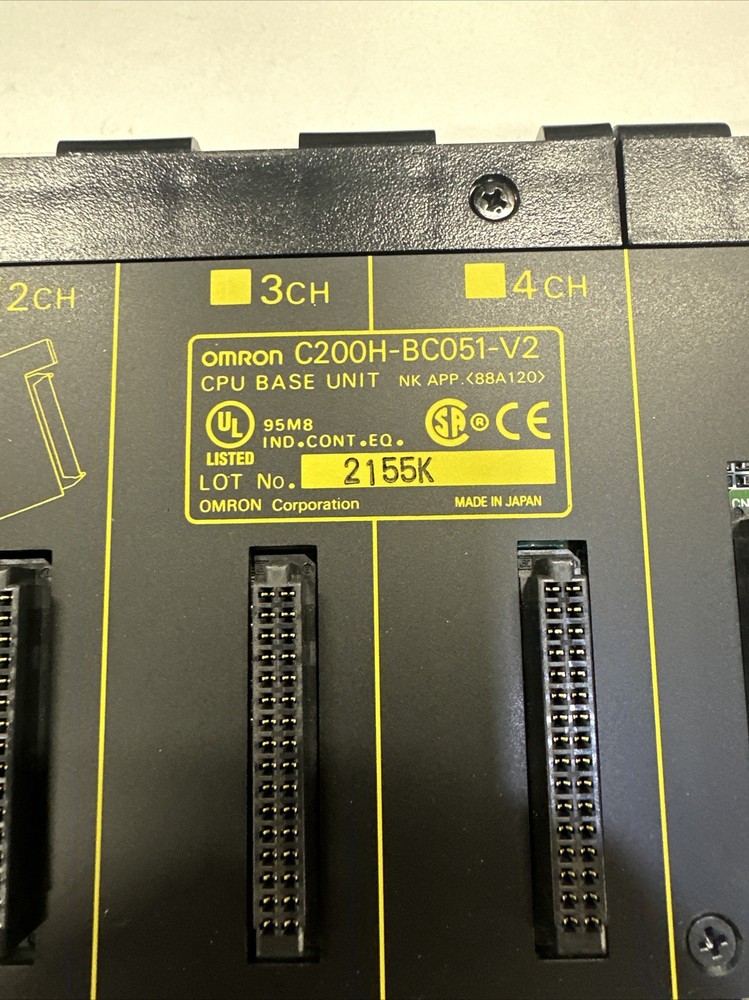 NEW OMRON 5 Slot CPU Backplane Base Unit C200H-BC051-V2