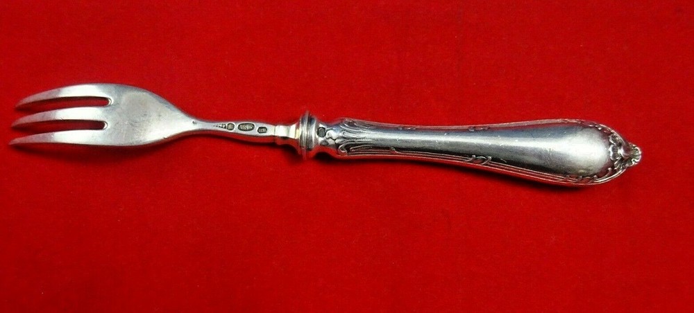 Russian 84 Silver 3-Tine Cheese Serving Fork (#4404)