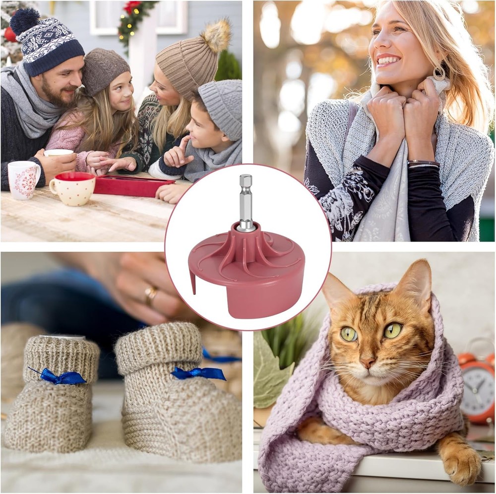 Knitting Machine Adapter, Quick Knit Replaceable Crochet S, Deep pink