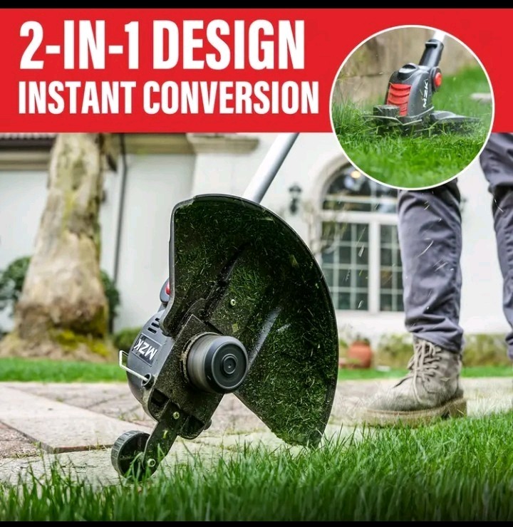 20V 12'' Cordless String Trimmer, Grass Trimmer&Edger with 8 Replacement Spoo...