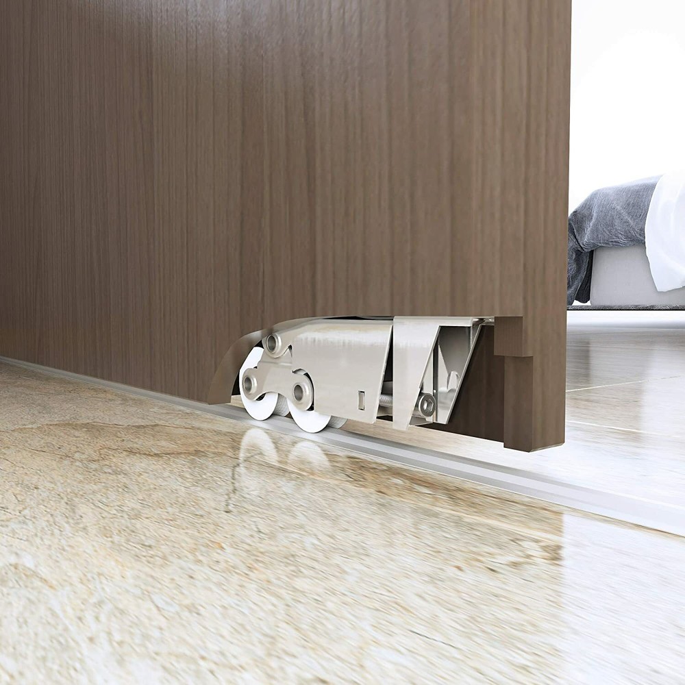 Soft Closing Interior Wall Mount Hidden Track Floating Sliding Door Hardware