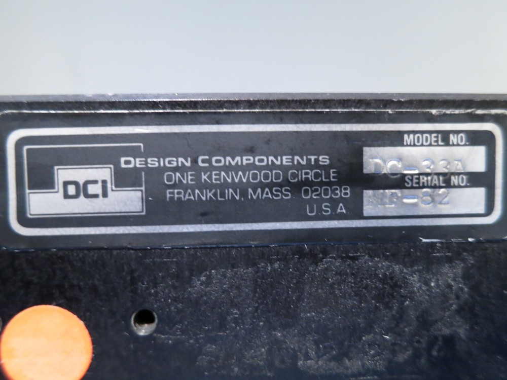 DCI Design Components Inc. DC-33A Linear X-Y Translation Stage