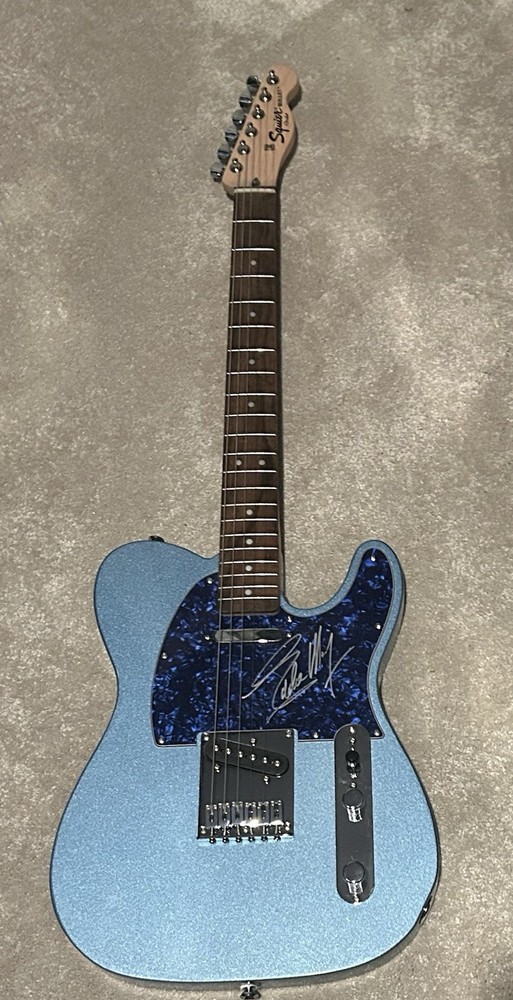 Eddie Money Signed Guitar Autographed