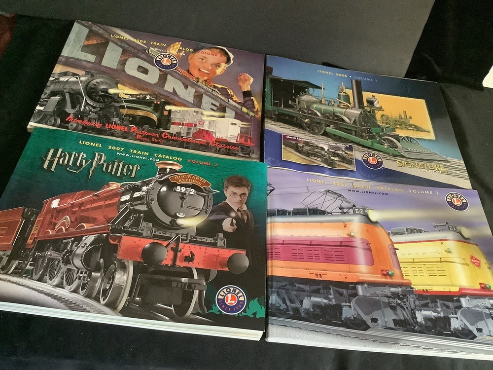 Lionel Train Catalogs X4 / 2007 - 2008 / Includes Harry Potter edition