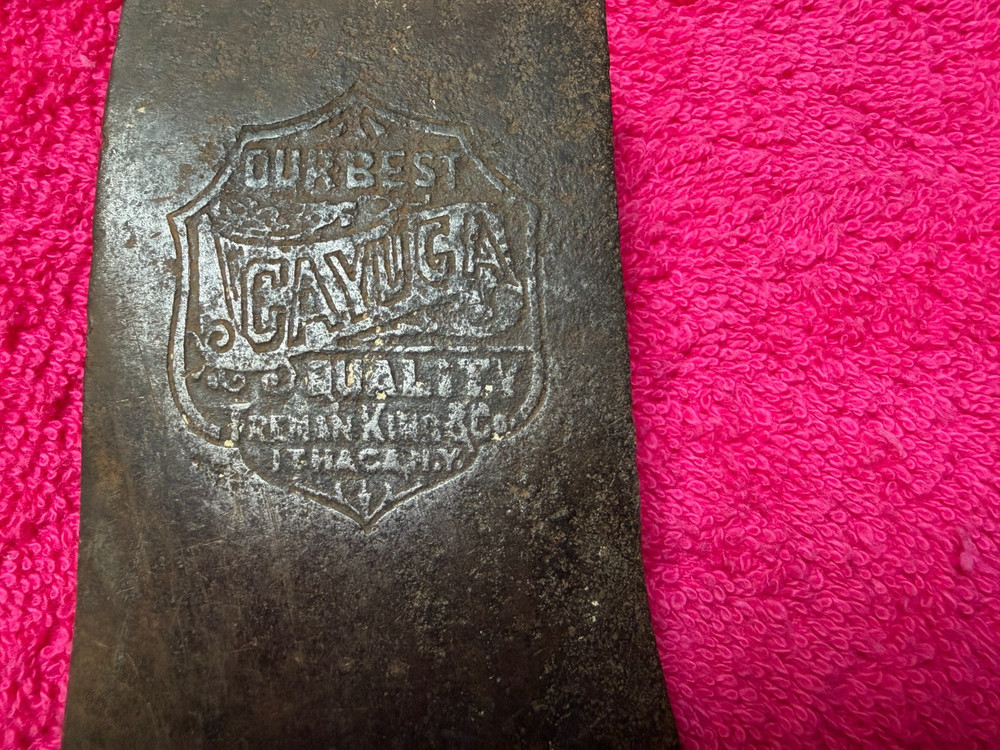 Cayuga Axe Head Embossed Single Bid Axe Head