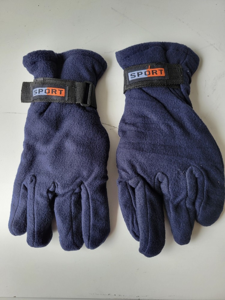 2 PACK Men's Fleece Lined Adjustable Warm Winter Gloves