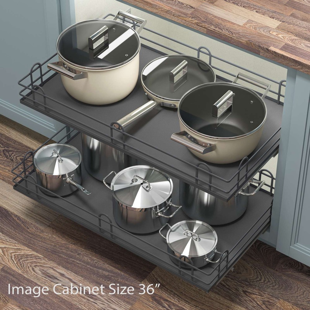 Kitchen Cabinet Pull Out Shelf Organizer Drawer Slide Out Basket Storage