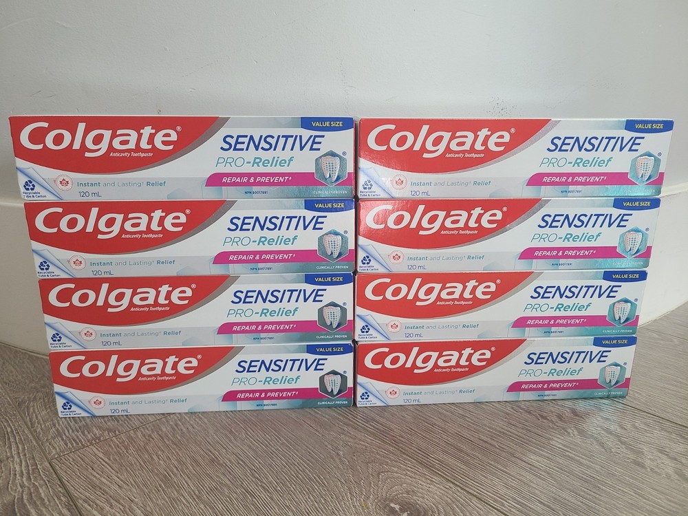 8 Colgate Sensitive Pro-Relief Repair Prevent 120ml Toothpaste Value Size Canada
