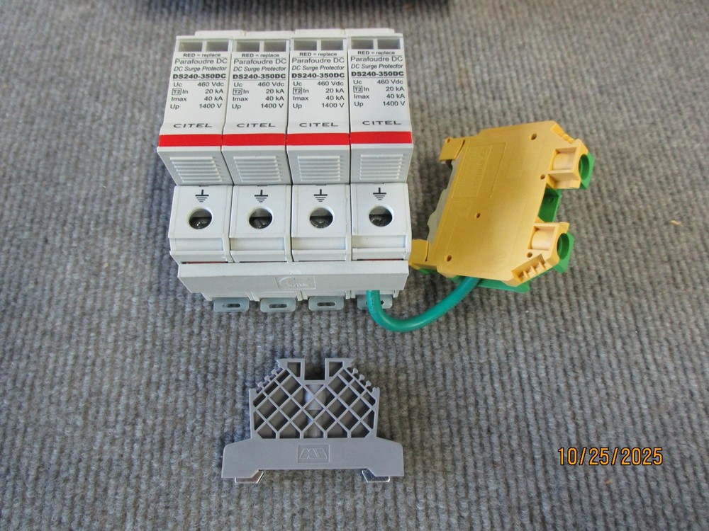 Citel FTB-4-OVP Module w Ground Buss Bar