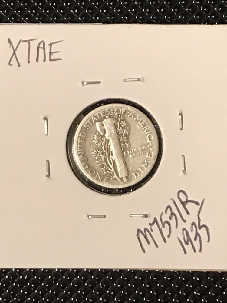 1935 Mercury Dime VG+