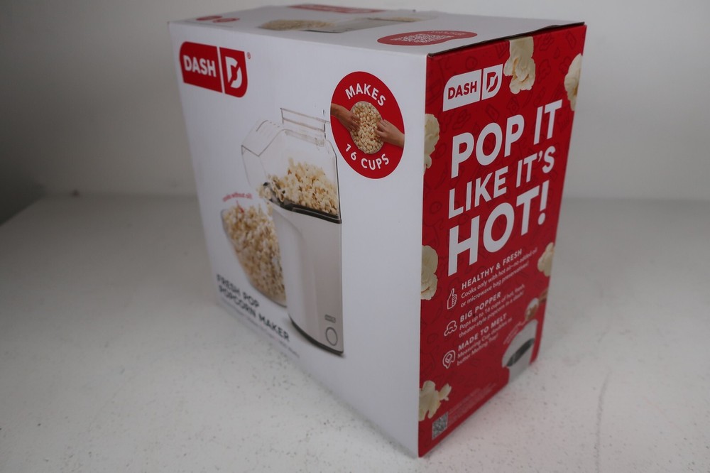 DASH Fresh Pop Hot Air Popcorn Maker w/ Measuring Cup
