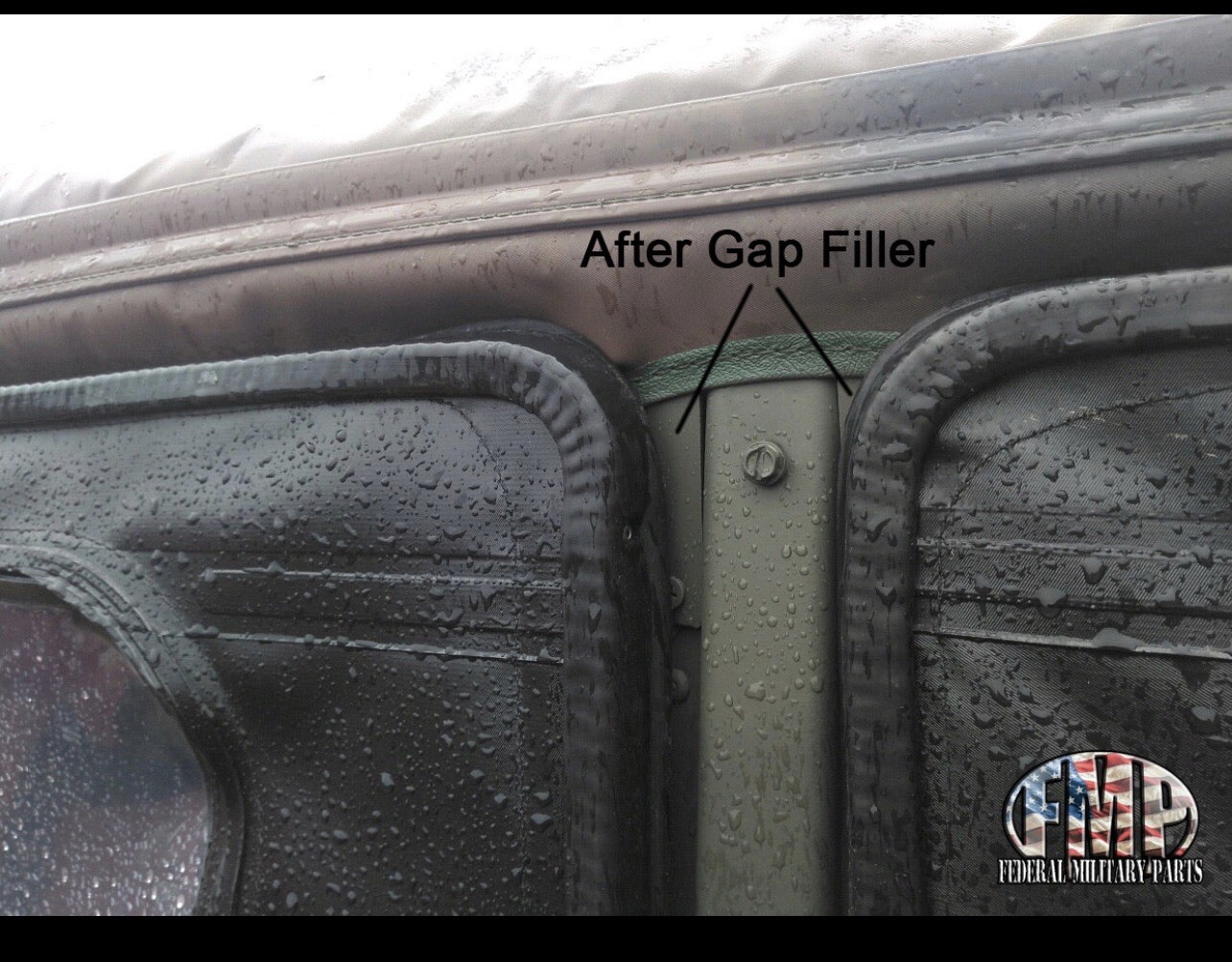 4PC Door Gap Filler Kit For Hard Or Soft Doors fits All Models HUMVEE M998