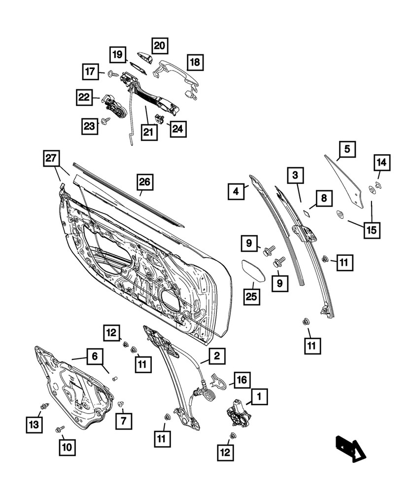 Genuine Mopar Door Plug 68315695AA
