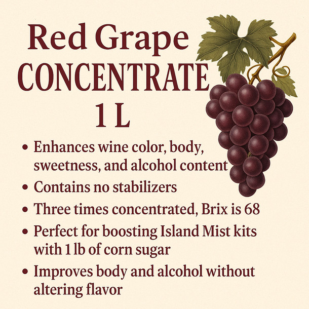 LD Carlson Red Grape Concentrate 1 L