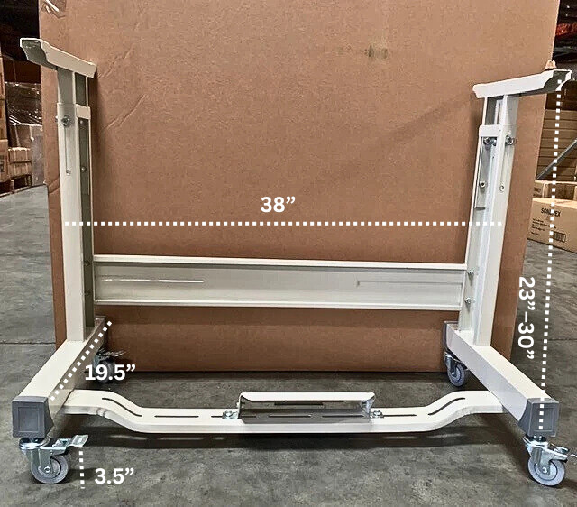 Heavy-Duty L / T Industrial Legs with Wheels (Legs & Wheels)