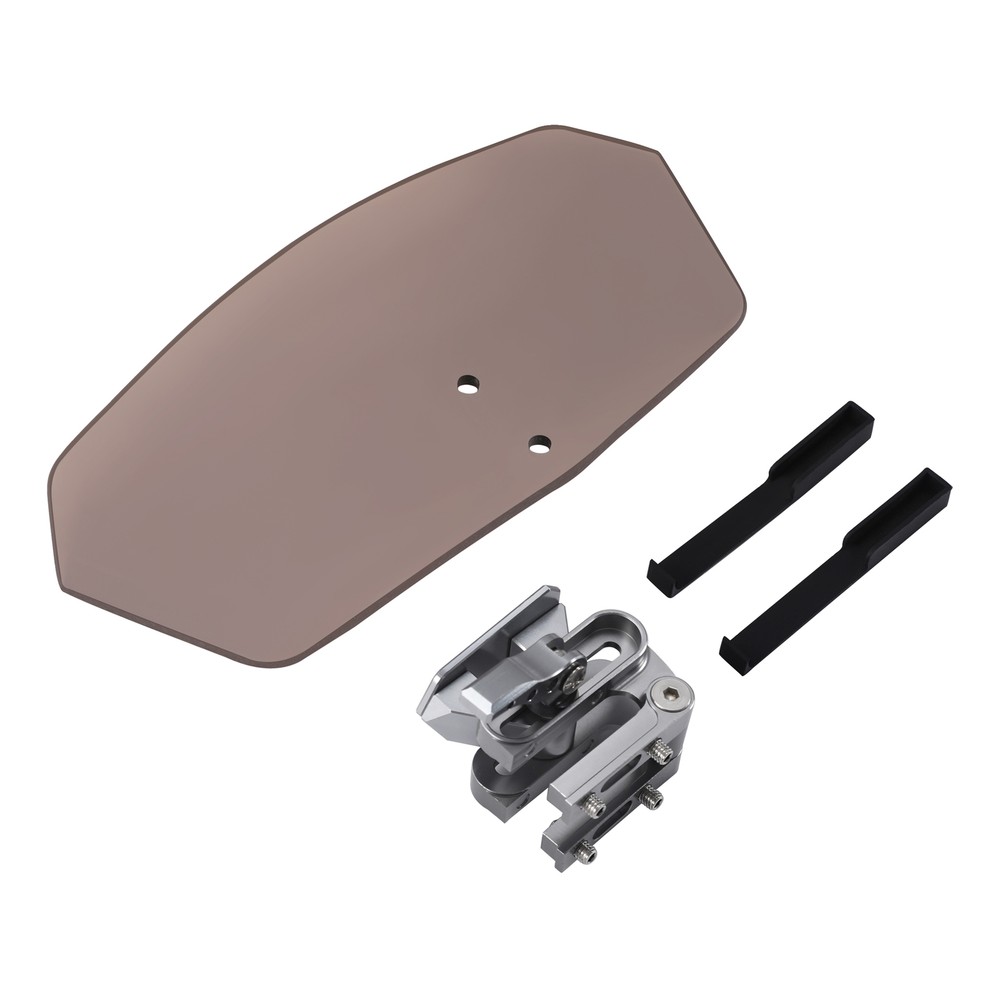 Universal Motorcycle Clip On Windshield Extension Spoiler Wind Screen Deflector