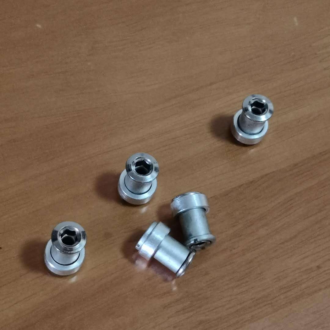 5pcs Extra-long Triple Chainring Bolts Nuts Spacers