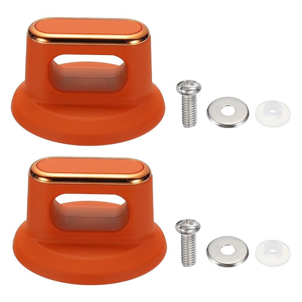 2 Pcs Replacement Pot Lid Handle, Heat-Resistant Handle for Kitchen, Orange