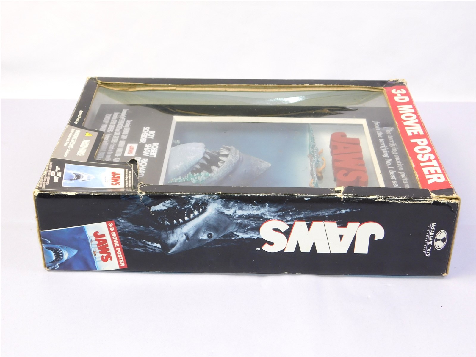 JAWS 1975 Movie 3D Poster Art Statue Steven Spielberg McFarlane Toys RARE
