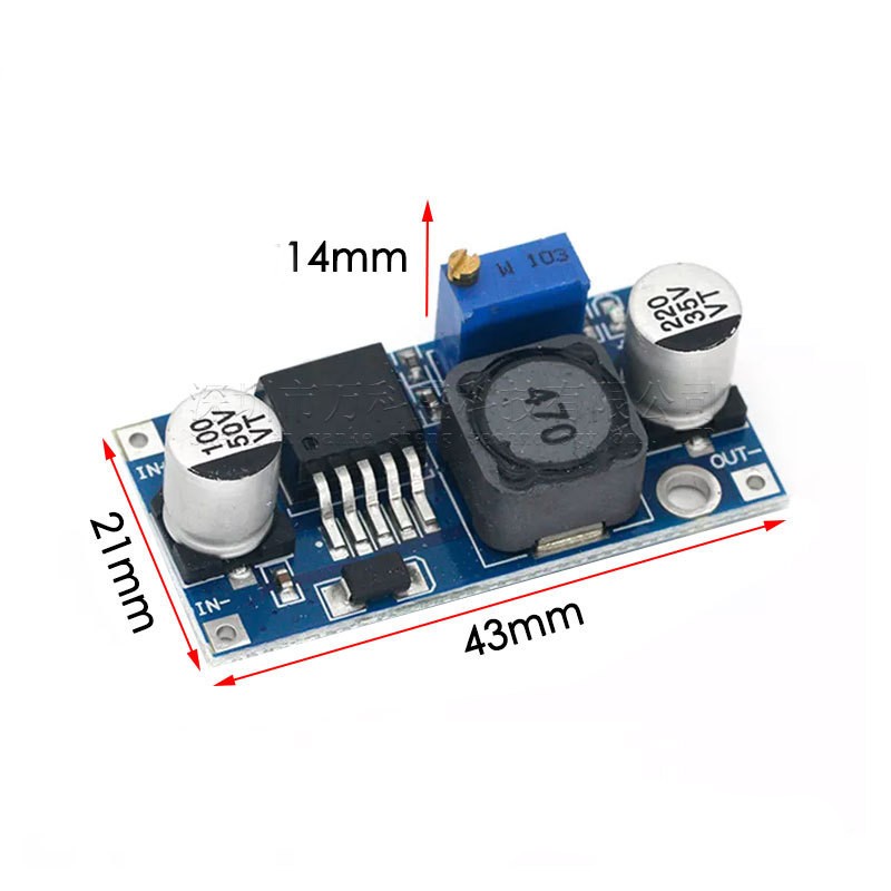 LM2596S DC-DC Step-Down Power Module BUCK 3A Adjustable Voltage Regulator Board