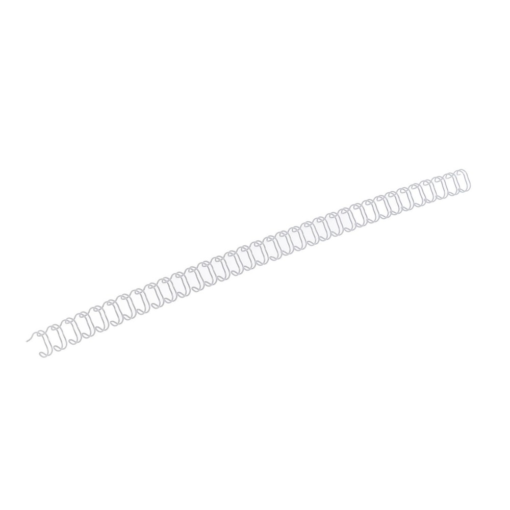 White 100x Double Loop Wire Binding Spine 6.4mm Diameter 34 Teeth 3:1 Scale Comb