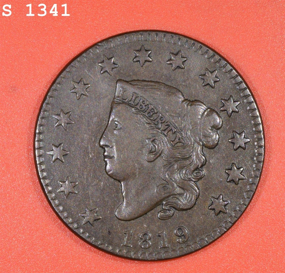 1819 'Small Date' Coronet Head Large Cent "XF"