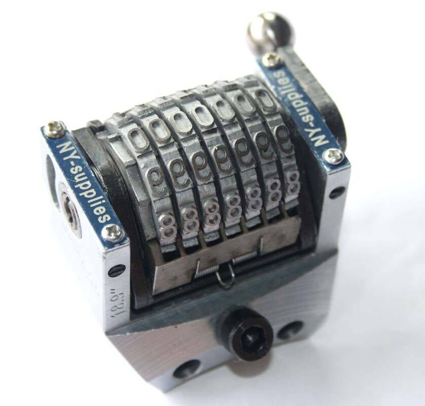 Convex Numbering Machine for AB Dick Printing Press, Mona Attachment, Backwards