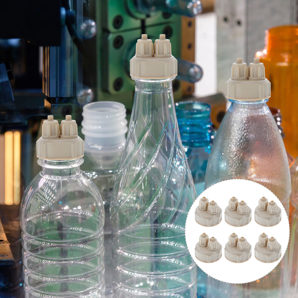 6PCS CO2 Diffuser Caps Reactor Bottle Caps Aquarium Plants System Accessories