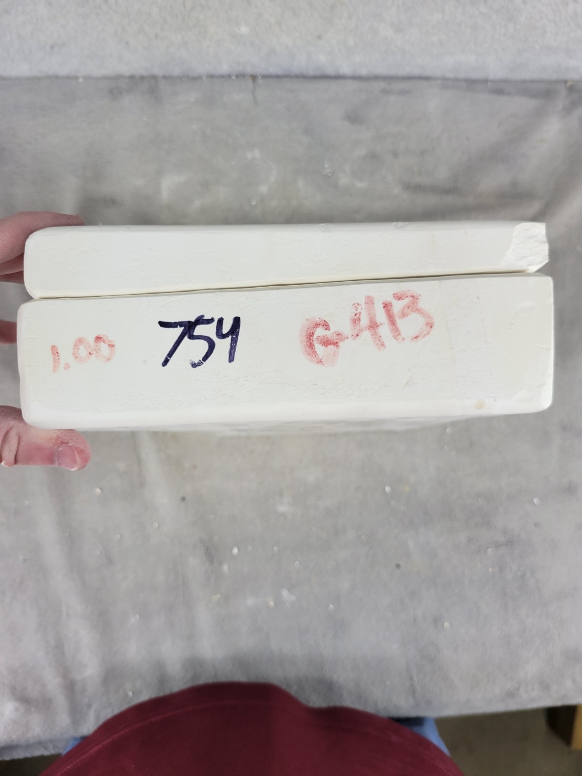 Vintage Ceramic Slip Casting Mold Cowboy Boot Plaque