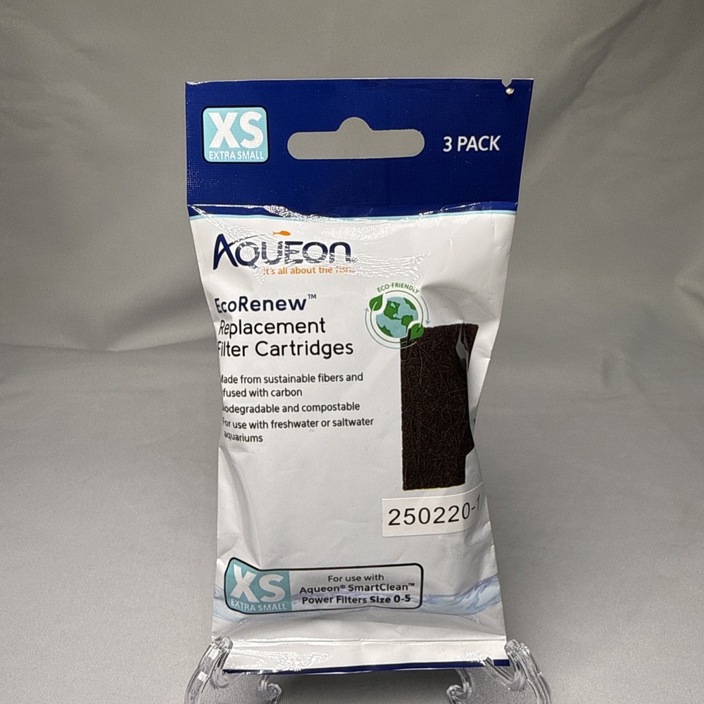 Aqueon EcoRenew Replacement Filter Cartridges Extra Small Extra Small, 3pk (3C1)