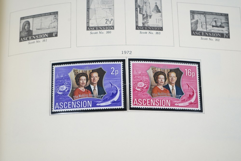 WORLDWIDE A-L 1970s COLLECTION OF 875+ STAMPS MINT & USED STORED IN SCOTT ALBUM