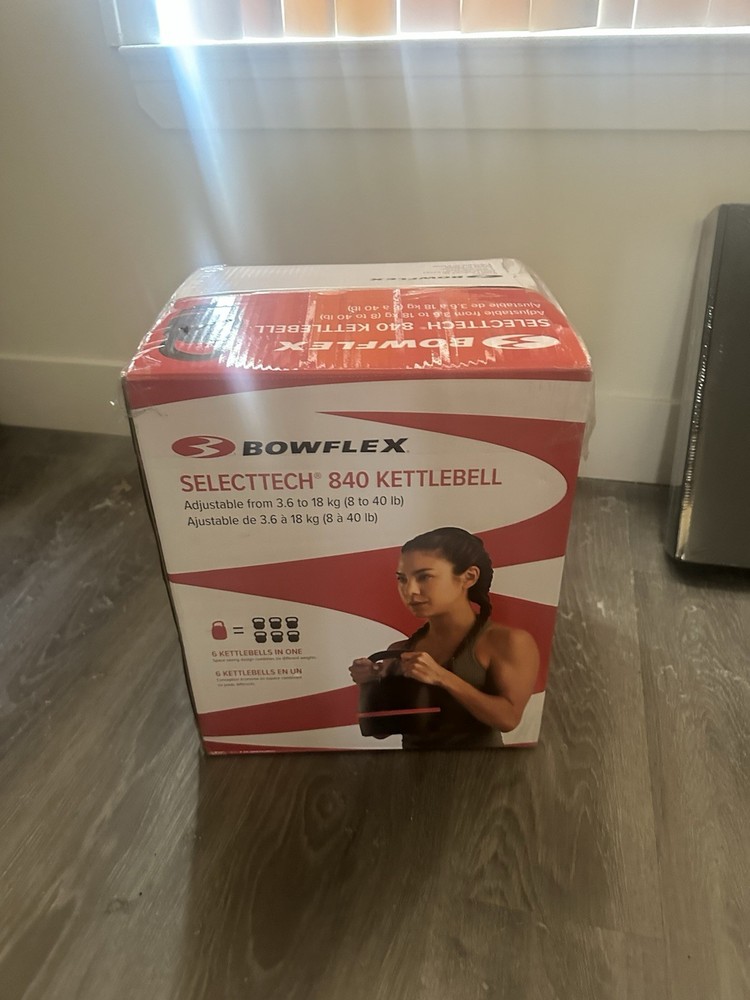 Bowflex SelectTech 840 Adjustable Kettlebell 8-40 lb Black Space Efficient