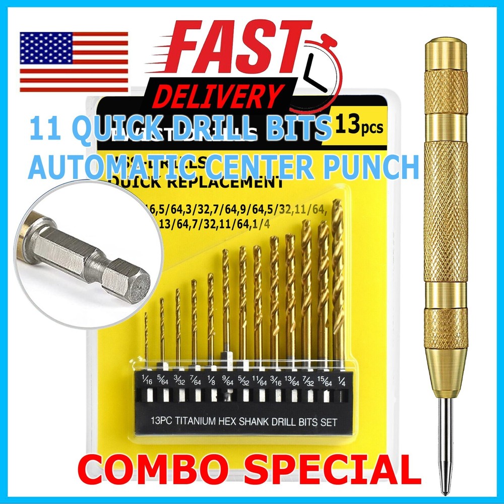 Super Strong Automatic Centre Punch Adjustable Spring Loaded Metal Drill Tool