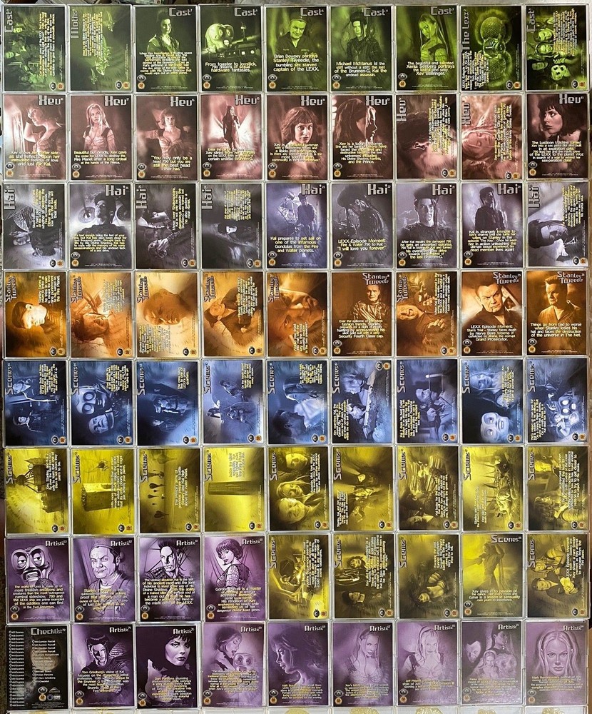 Lexx Base Card Set 72 Cards Dynamic Forces 2002