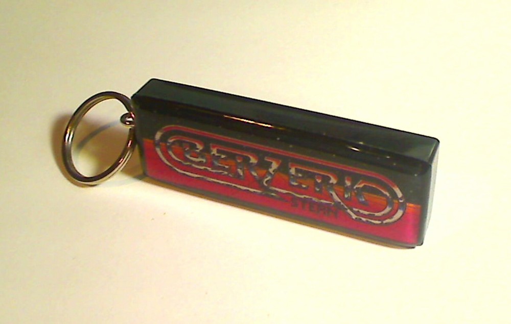 Berzerk Arcade Marquee Coin Door accessory Keychain