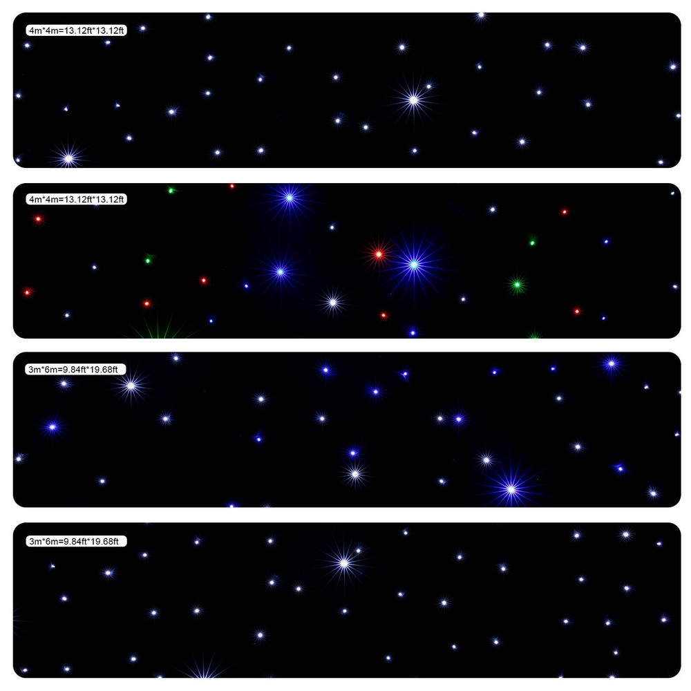 LED Stage Backdrop w/Remote Control 20FTx10F LED Star Light Curtain Backdrops