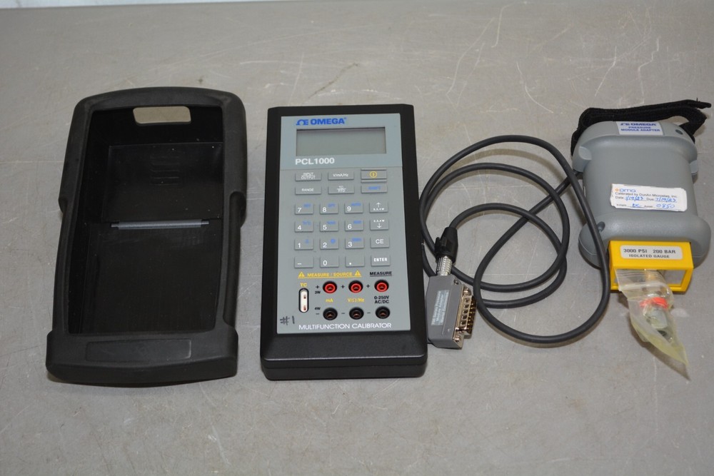 ^ Omega PCL1000 Handheld Multifunction Calibrator W/ Pressure Module Adapter