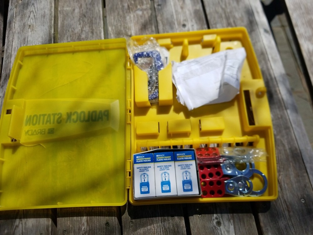 BRADY Padlock Yellow Lockout Station