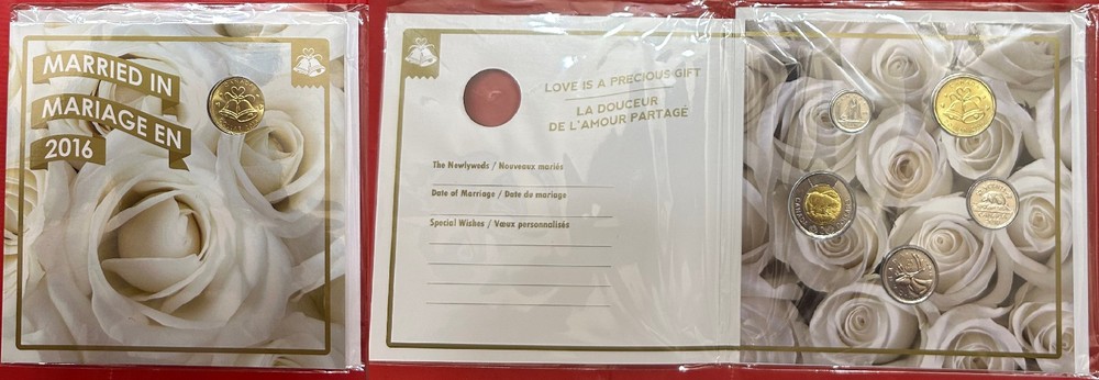 2016 Canada Wedding Set Sealed in Folder
