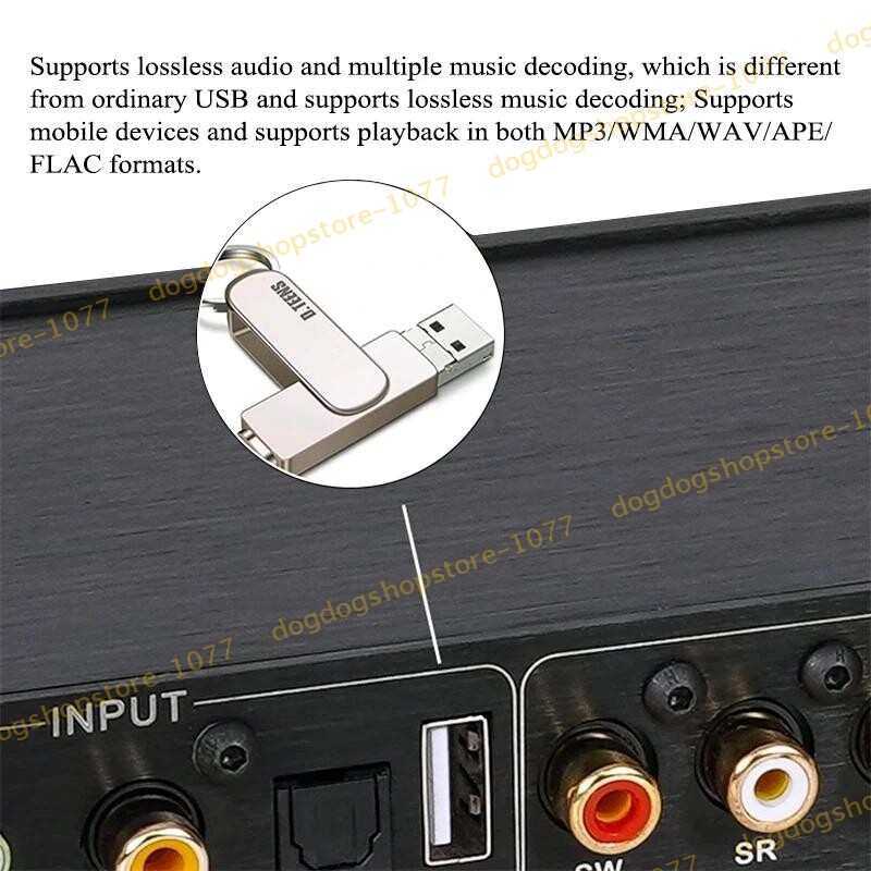 Preamp Decoder DT03 Audio Player Bluetooth/USB/Optical Fiber/Coaxial/AUX 5.1CH