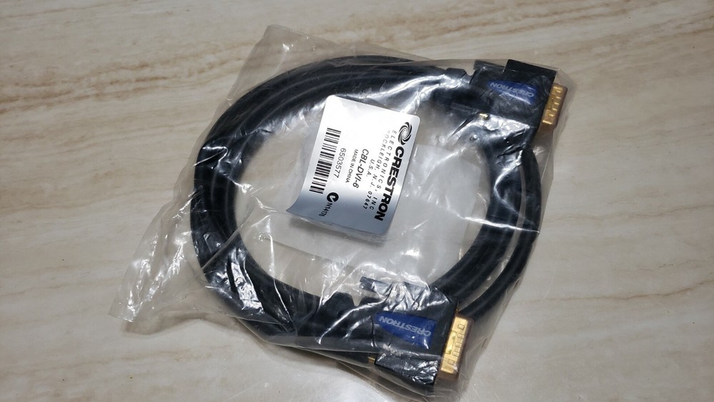 Crestron CBL-DVI-6 Certified DVI-D Interface Cable, 6ft 6503577