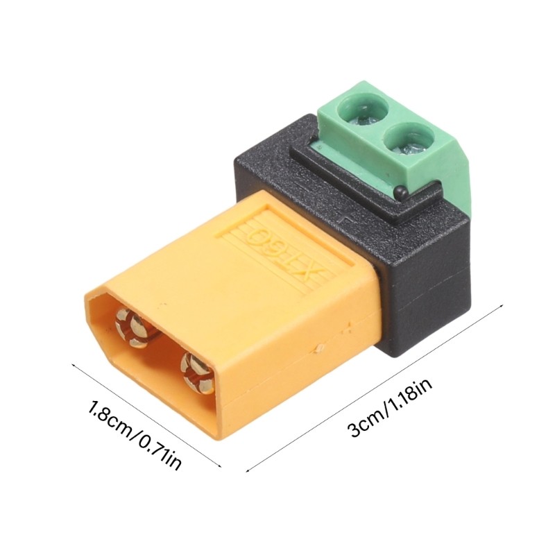 No Solder XT60 Plug With 2Pin Adapter For Energy Storage Solar Panel Devices