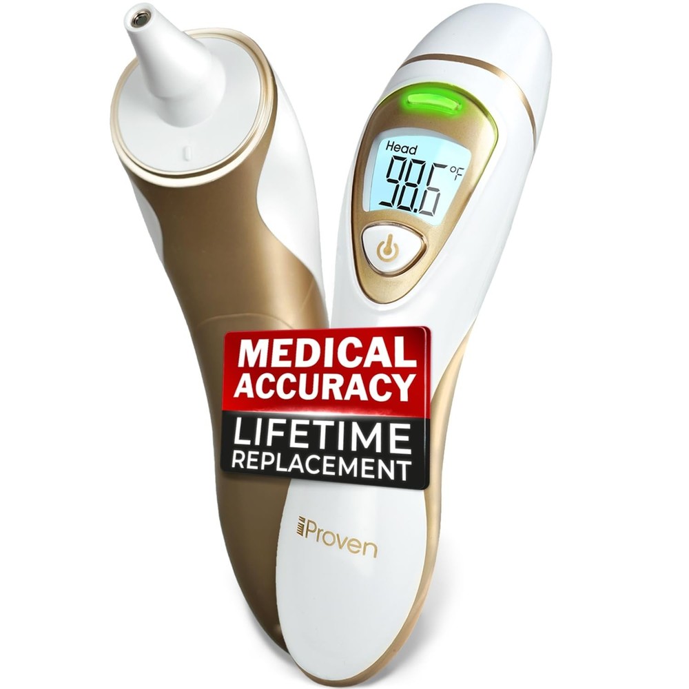 Quiet Vibration Ear Forehead Thermometer