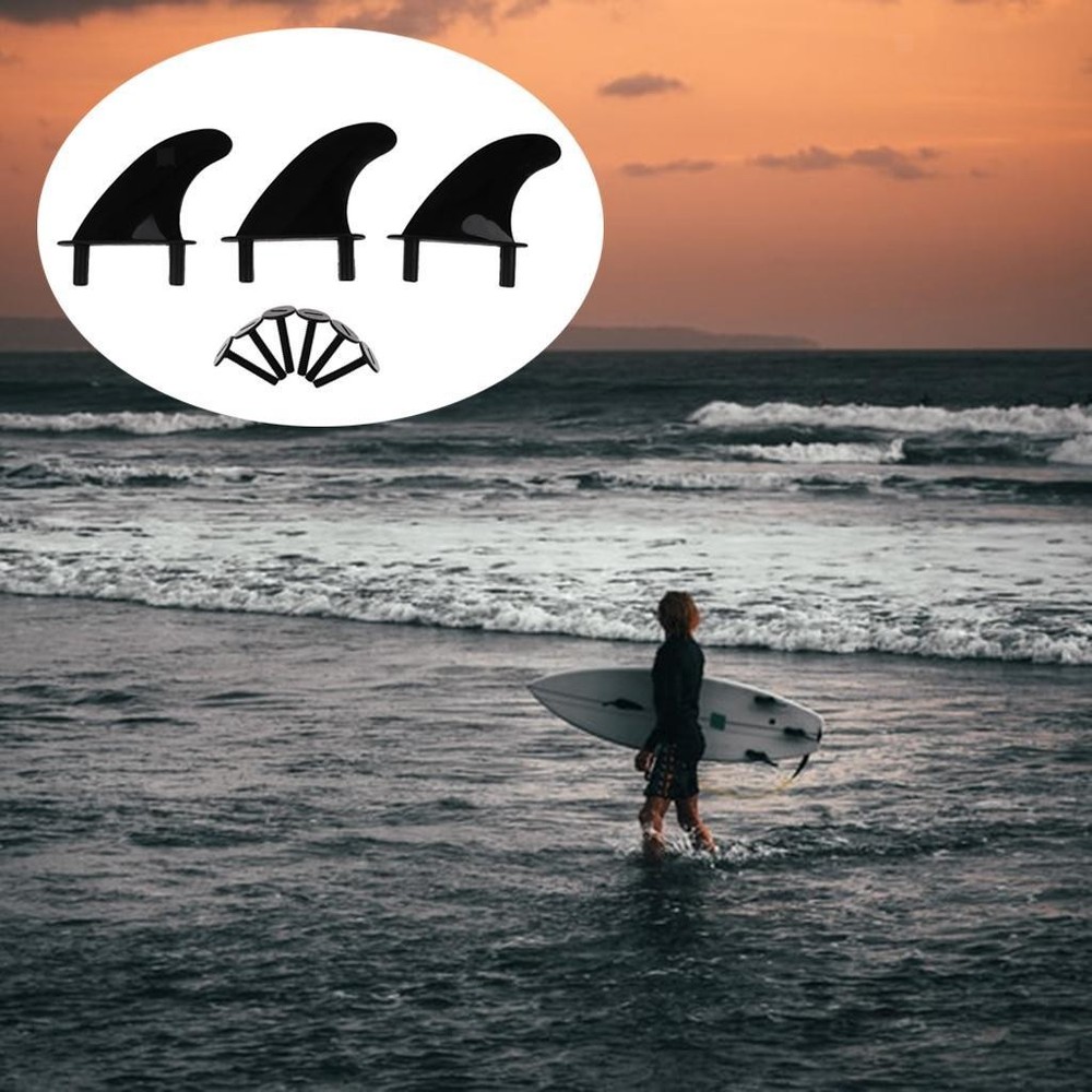 3pcs Universal Single Fin - 4.5\'\' Surfboard Package