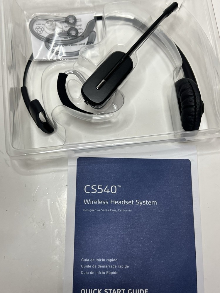 PLANTRONICS Poly CS540 Wireless Headset Black New Open Box