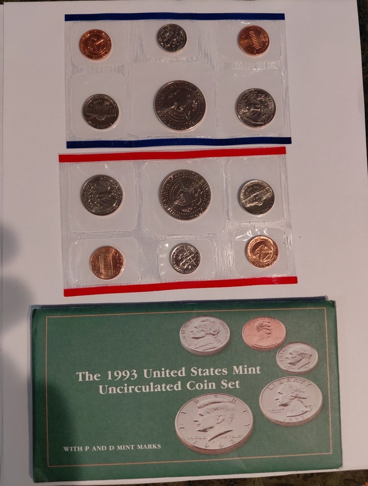 1993 U.S. Mint Set ~ 10 Coins ~ P & D ~ Uncirculated